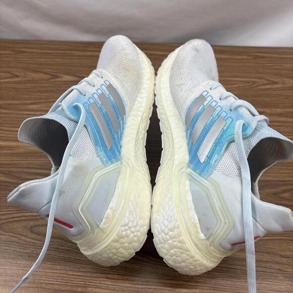 Adidas Ultraboost 20 FV8336 Running Shoes Women's Size 10.5 White Iridescent - Picture 4 of 14